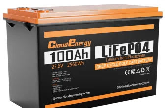 Cloudenergy 24V 100Ah LiFePO4 Battery Pack 2560Wh Energy 6000+ De…