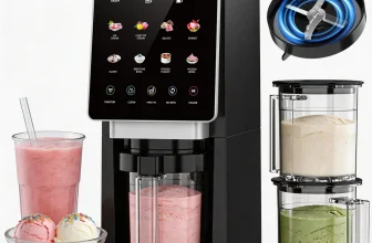 Teendow KF 2501U1 800W Electric Ice Cream Maker 25000RPM 450ml Ca…
