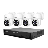 SriHome NVS005 POE030 5MP HD 4CH PoE NVR Security Camera Kit 360%…