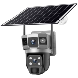 V380 Pro 12MP Solar Powered Three lens Camera 4G or WiFi Wireless…