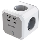BlitzWolf BW EC2 8 in 1 Wall Cube Socket EU Plug Power Outlet Ext…